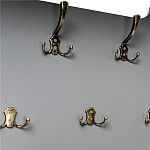 Вешалка настенная Патриция (Серый ясень/ткань V19) | изображение 3