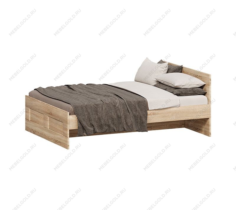 БРИМНЭС / СИРИУС кровать двойная ИКЕА / IKEA 140х200 сонома | изображение 1