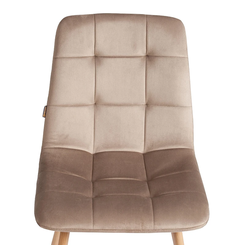 Стул CHILLY (mod. JSC-220), Велюр/металл, 44,5х52,5х88 см, Beige (бежевый) HLR8 / натуральный | изображение 6