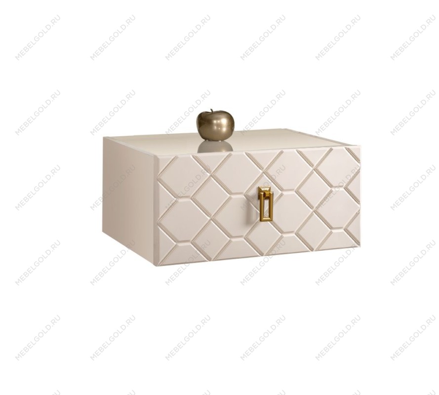 Тумба прикроватная Bogemia Fly Farfalle (Слоновая кость) (Lakobel/Золото) БМТП-1