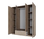 БРИМНЭС / СИРИУС Шкаф ИКЕА / IKEA комбинированный 4 двери и 1 ящик сонома (с 2 зеркалами) | изображение 2