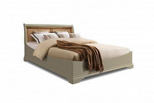 Кровать Оливия (низкое изножье), без основания, без матраса, (1600x2000), олива