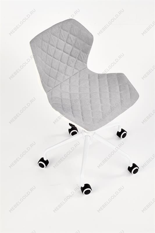 Кресло компьютерное Halmar MATRIX 3 (серо-белый) | изображение 3