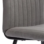 Стул обеденный Monte Carlo, флок, серый/черный, 29, 50х55х93 | изображение 7