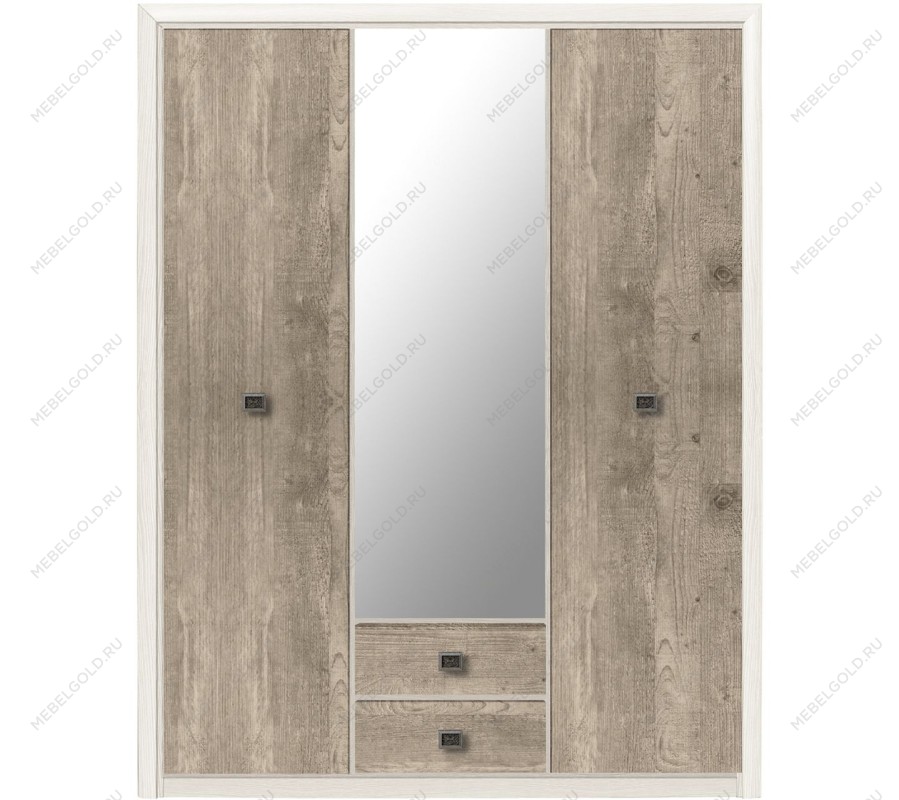 Шкаф платяной Коен SZF3D2S ясень снежный