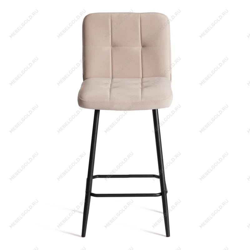 Полубарный стул Medeo/Медео, велюр, бежевый, 7, 42х56х102 см | изображение 4