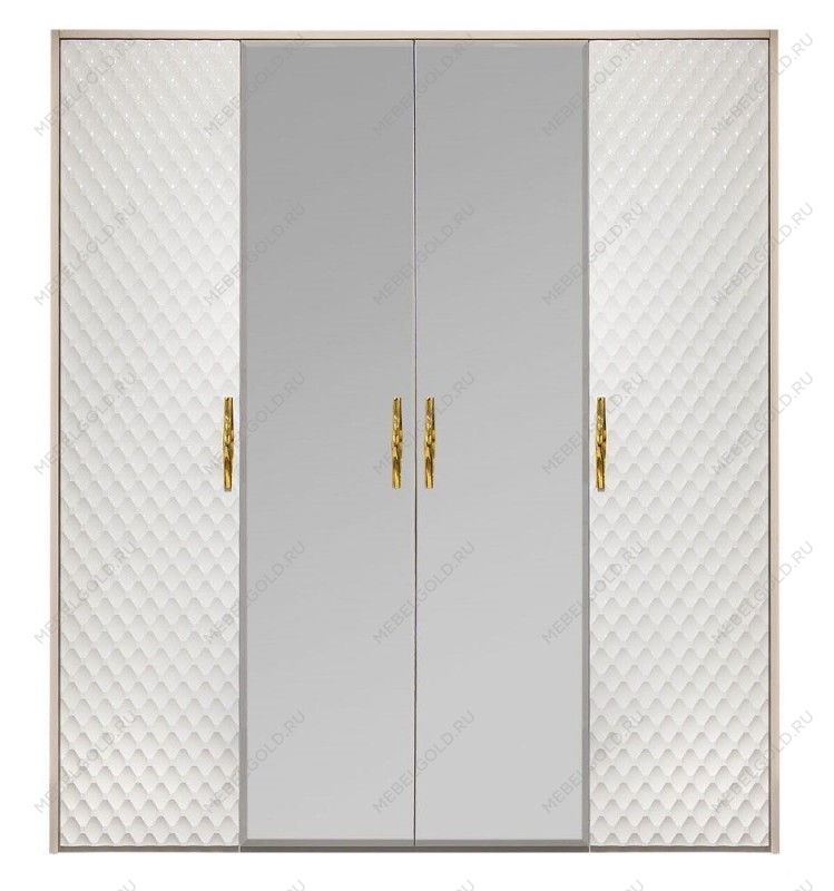 Балашиха - Шкаф Лара 4-дверный белый глянец | изображение 1