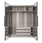 Шкаф Стелла 4-дверный светло серый камень | изображение 2