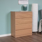 МАЛЬМ / VARMA Комод ИКЕА / IKEA 4, 80x100x40, шпон, беленый дуб | изображение 5