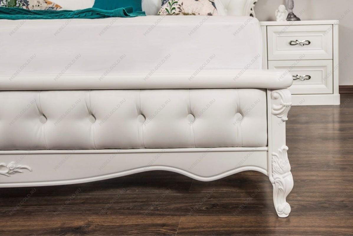 Кровать Мишель 180х200 см с подъёмным механизмом белый матовый | изображение 6