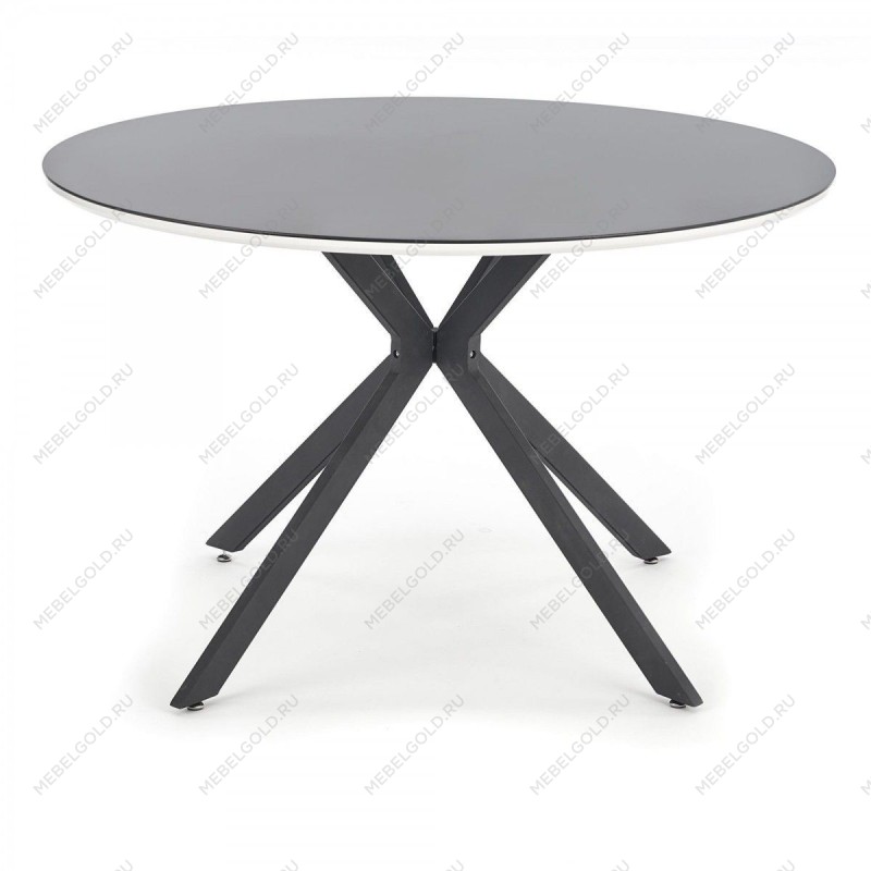Стол обеденный Halmar AVELAR (черный/белый)