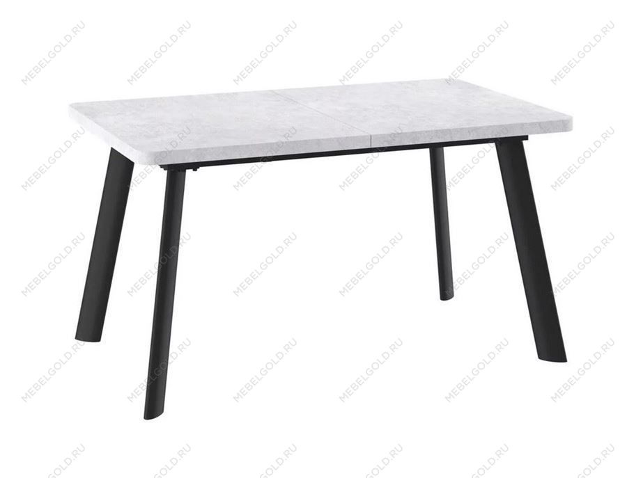 Стол Leon Lux Radial-180 раздвижной (Серый сланец/черный) 180(240)х95