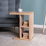 ЛАКК / ЭНКЕЛЬ Приставной стол ИКЕА / IKEA Т, тамбурат, дуб беленый | изображение 4