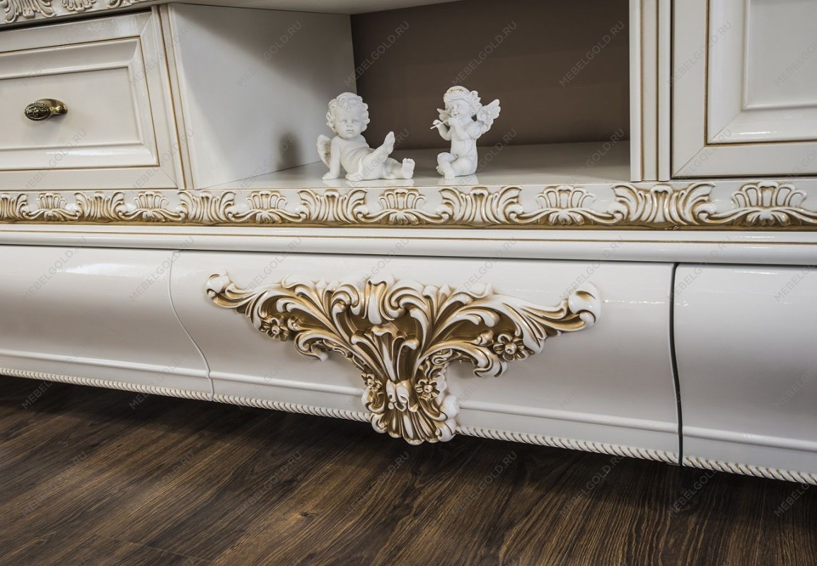 Гостиная Алсу 1+тв+2 белый глянец | изображение 4