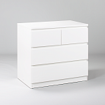 МАЛЬТА комод ИКЕА / IKEA 2+2 ящика 80х76 белый | изображение 1