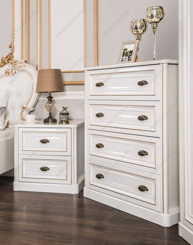 Спальня Натали 5-ств белый глянец | изображение 6