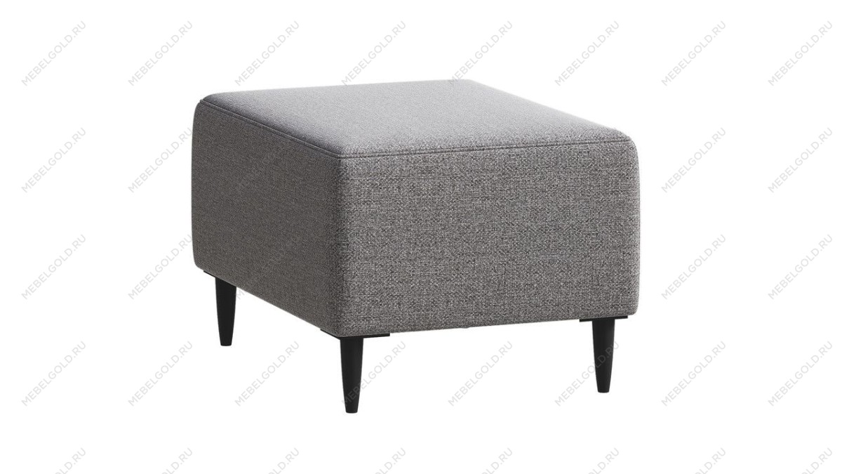 Пуф Киркас светло-серый, рогожка - Выставка Лобня