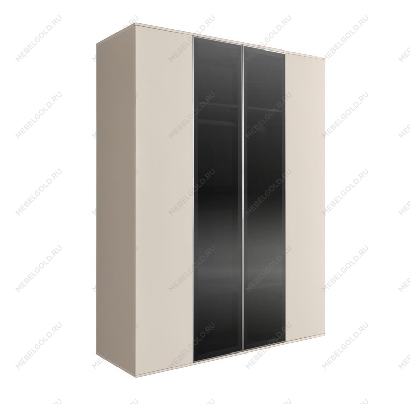 Шкаф 4-х дв. Bogemia Air (Слоновая кость/Серебро) БМШ2/4(2)