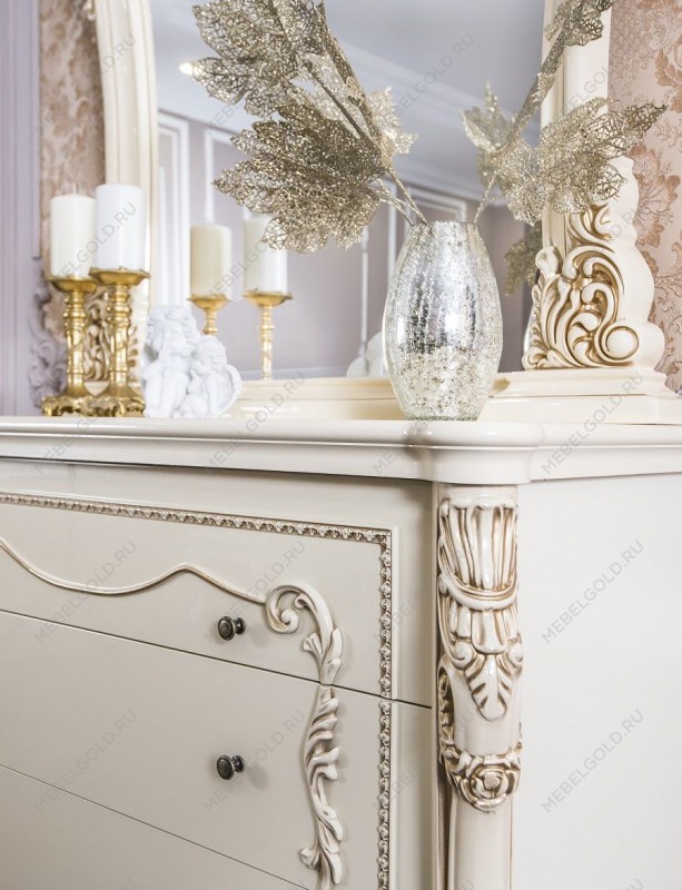 Зеркало для комода Джоконда крем глянец | изображение 1