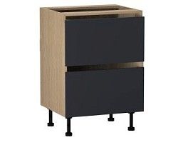 Стол с ящиками СЯ-60 (2), Женева (600*520*870) Дуб Палермо/Синий матовый, 22517