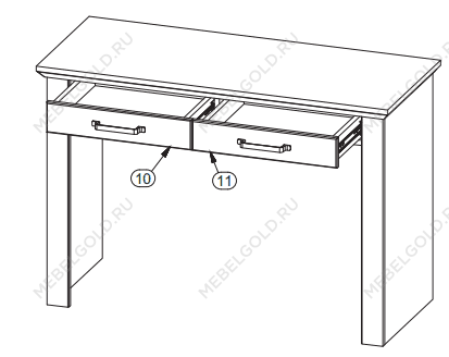 Стол туалетный Марсель TOL2S | изображение 1