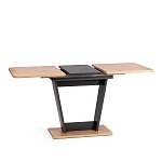 Стол обеденный FOX раздвижной, ЛДСП, 68.6x110-145x75 см, Дуб артисан/Графит | изображение 4