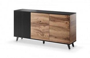 Комод HALMAR RANDOM KM-1 (дуб вотан/черный)