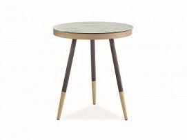 Стол журнальный Signal VEGA C (мраморный эффект/черный)