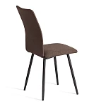 Стул обеденный La Rousse, NEW, ткань рогожка, коричневый/черный, 3М7-147, 45x55x93 см | изображение 2