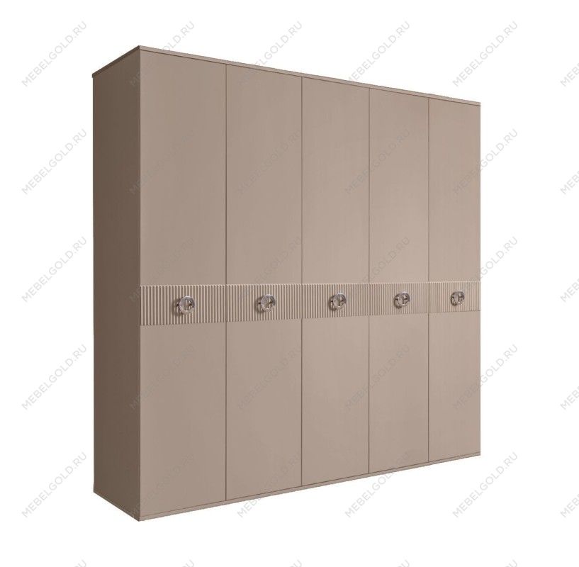 Шкаф 5-ти дв. Bogemia Fillini (Мокка/Хром) БМШ2/5(Fi)