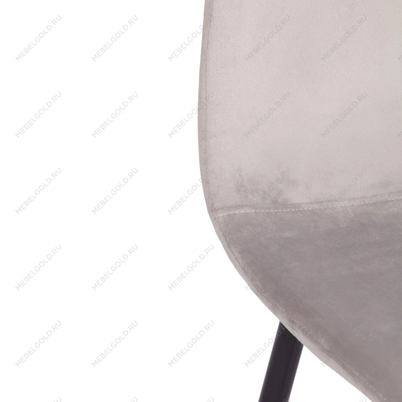 Стул BREEZE (mod. 4724), Велюр/металл, 44 х 53 х 87 см, Light grey (светло-серый) HLR14 / черный | изображение 6