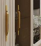 Витрина Замира 2-ств низкая бежевый | изображение 3