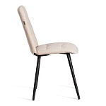 Стул обеденный Asti, велюр, молочный/черный, (Porsche 2) | изображение 1