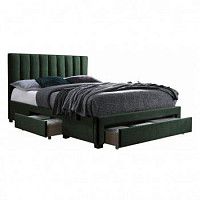 Кровать Halmar GRACEтемно-зеленый 160/200