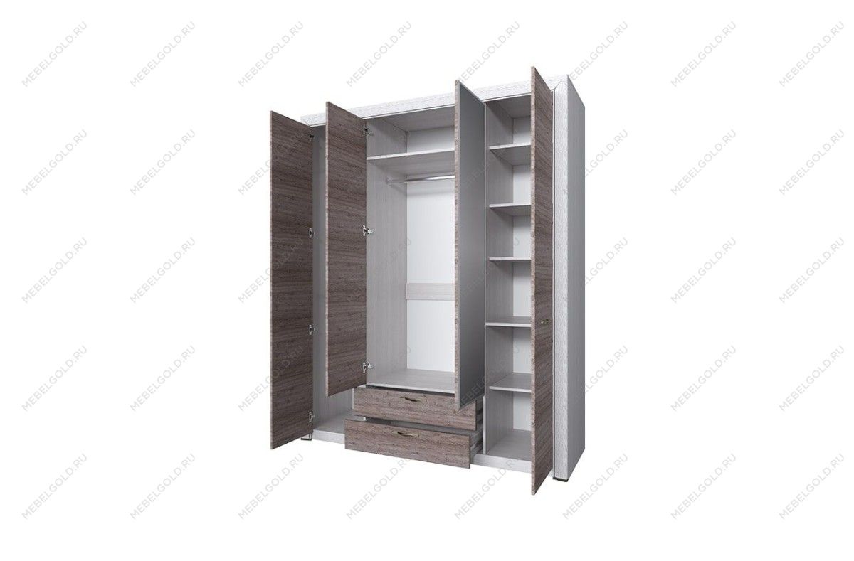 Шкаф 4-створчатый Оливия 4D2S | изображение 1