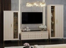 Гостиная Замира 2+тв+2 бежевый