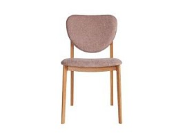 Стул LESTER мягкая спинка (Дуб натуральный с патиной темный орех - 48 Букле Коричневый)