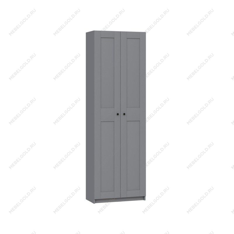 МАКС шкаф 2 двери 75х38х233 серый