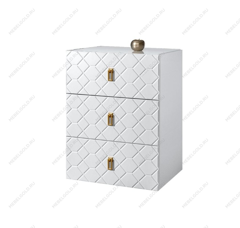 Комод Bogemia Fly Farfalle (Белый) (Lakobel/Золото) БМКМ-1