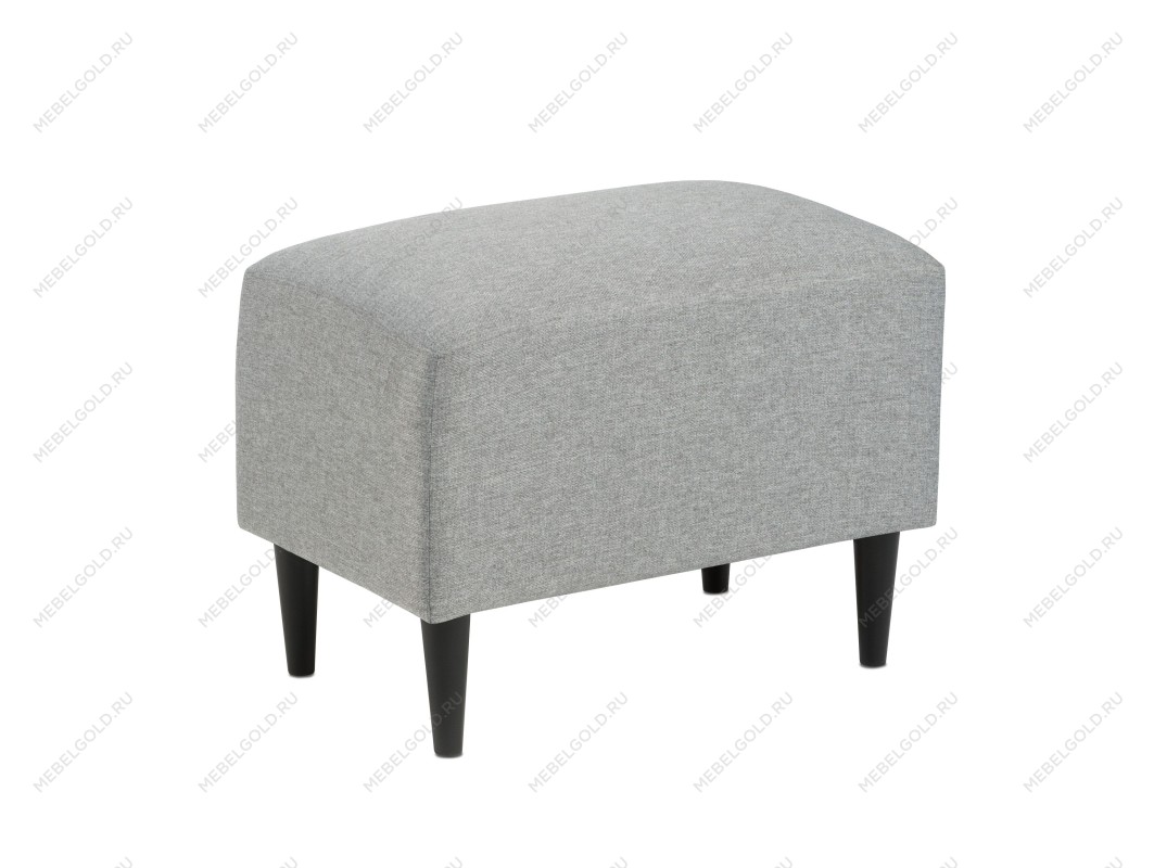 Пуф Киркас светло-серый, рогожка - Выставка Лобня | изображение 1