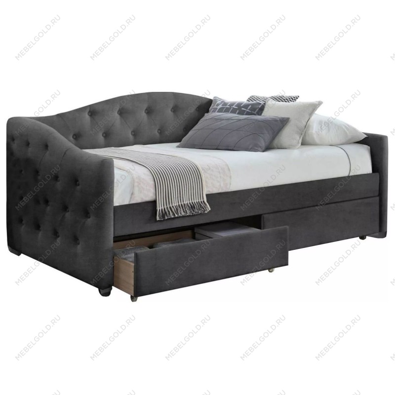 Кровать Halmar ALOHA (серый) 90/200