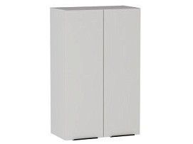 Шкаф 960 2-х дверный ШГ-60, Ватель (600*316*960) Экокожа Белый, 24362