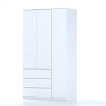 МАЛЬМ / VARMA Стор 123 шкаф распашной 222х123х57, белый | изображение 1