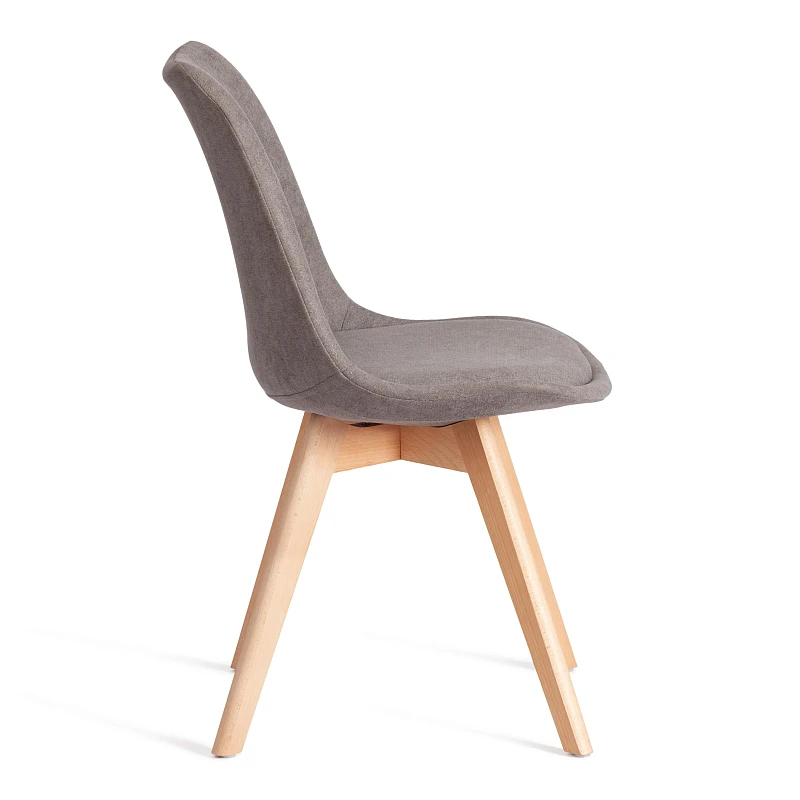 Стул TULIP SOFT (mod. 053V), дерево/пластик/ткань, 49,5 x 54,5 x 84 см, Серый (Grey) LY1701-26 | изображение 1