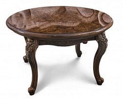 Столик круглый Джоконда корень дуба глянец