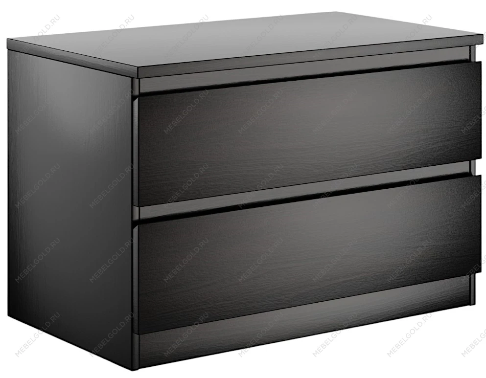 МАЛЬТА комод ИКЕА / IKEA 2 ящика 80х54 Дуб Венге