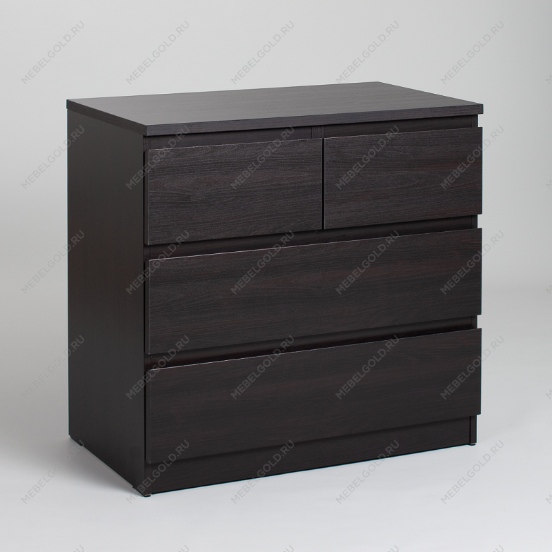 МАЛЬТА комод ИКЕА / IKEA 2+2 ящика 80х76 Дуб Венге | изображение 1