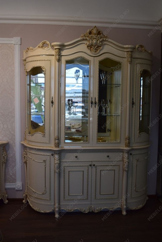 Сервант Джоконда 5-ств крем глянец | изображение 5