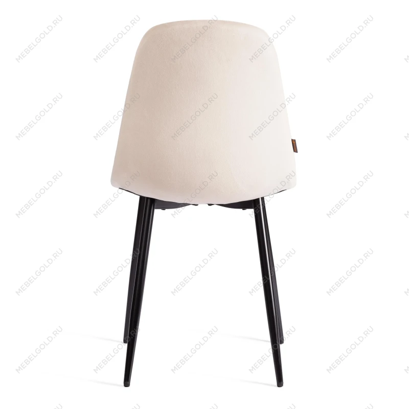 Стул BREEZE (mod. JSC-58), Велюр/металл, 44 х 53 х 86 см, beige (бежевый) HLR2 / черный | изображение 3
