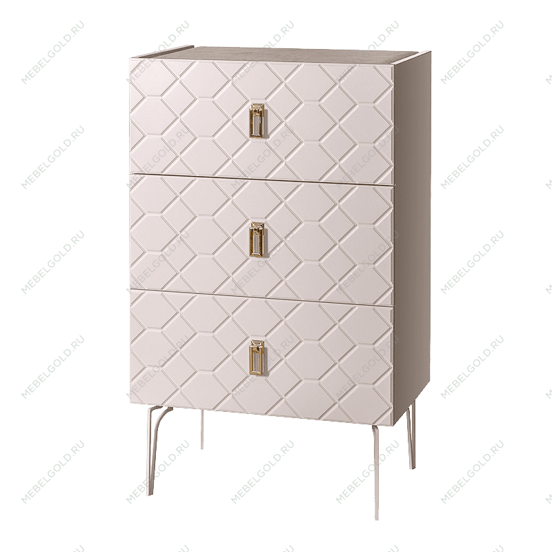 Комод Bogemia Farfalle (Слоновая кость) (Novabuk/Золото) БМКМ-1(Fa)